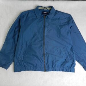 Catalina Jacket‎ Mens Size Large Tall Blue Collared Full Zip Sailing Eisenhower